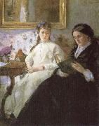 Berthe Morisot The mother and sister of the Artist Sweden oil painting artist